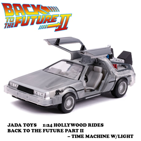 1:24 BACK TO THE FUTURE PART II - TIME MACHINE W/LIGHT 【バックトゥザフューチャー】ミニカー