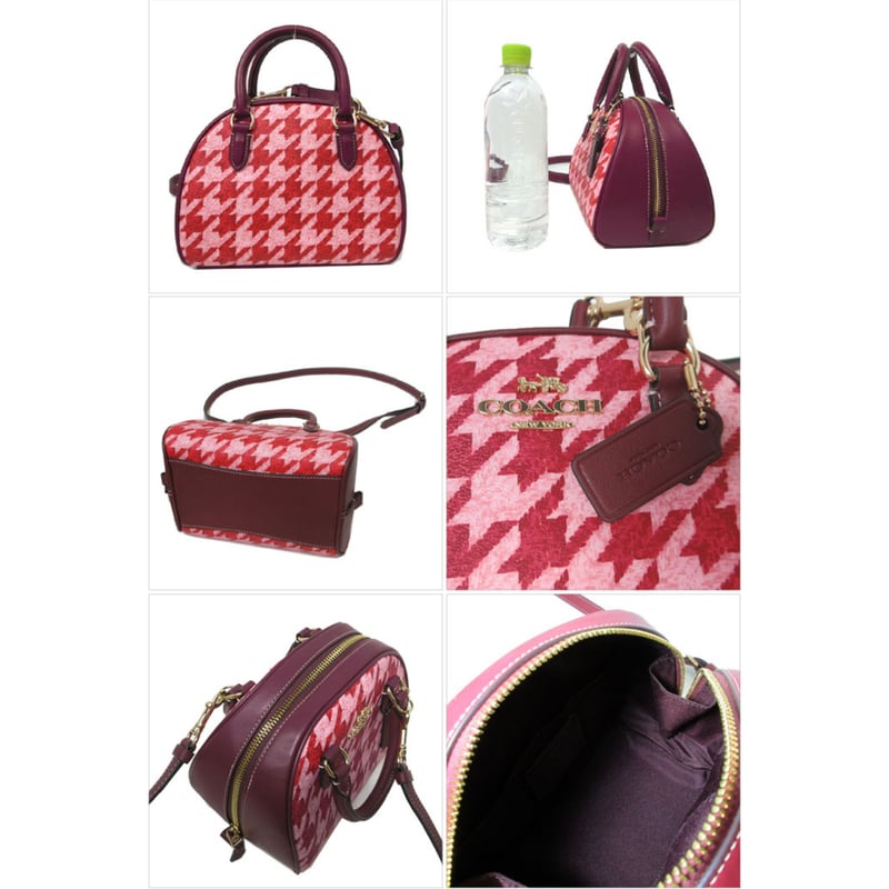 コーチ ハンドバッグ COACH 千鳥柄 ハウンドトゥース プリント  