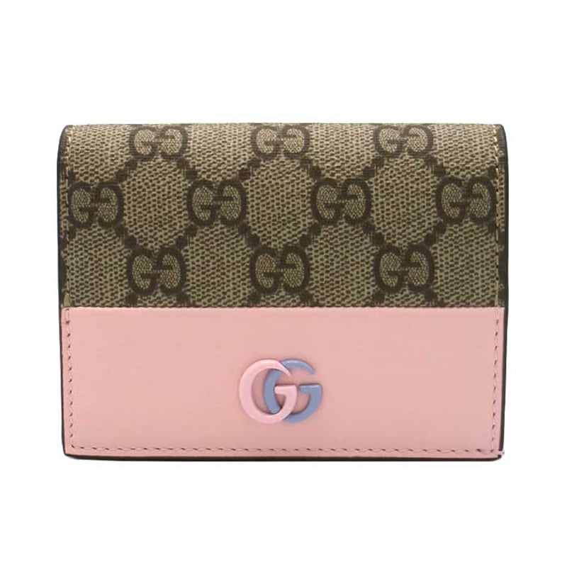 🎀グッチ カードケース GUCCI GGマーモント GGスプリーム 二つ折り