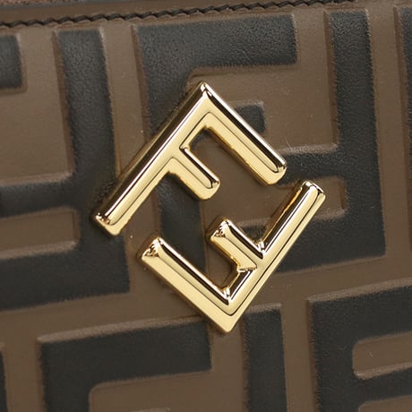 🎀FENDI フェンディ 二つ折り財布 FFダイヤモンド 8M0508 ADYM F13VK レディース ブラウン
