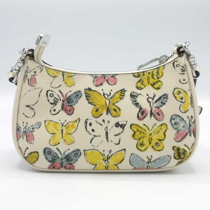 コーチ ショルダーバッグ COACH バタフライ プリント テリ チェーン