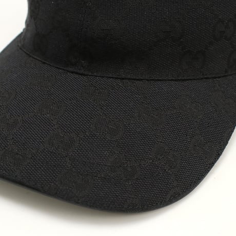 グッチ GUCCI ベースボールキャップ メンズ GGキャンバス200035　KQWBG　1060ブラック #M