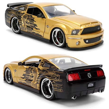 JADATOYS 1:24 BTM 2008 Ford Mustang Shelby GT500KR ミニカー