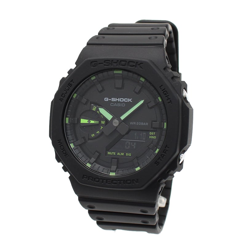 美品 CASIO G-Shock GA-2100 デジアナ ブラック 新品電池 A thorough explanation of how to change the battery and set the