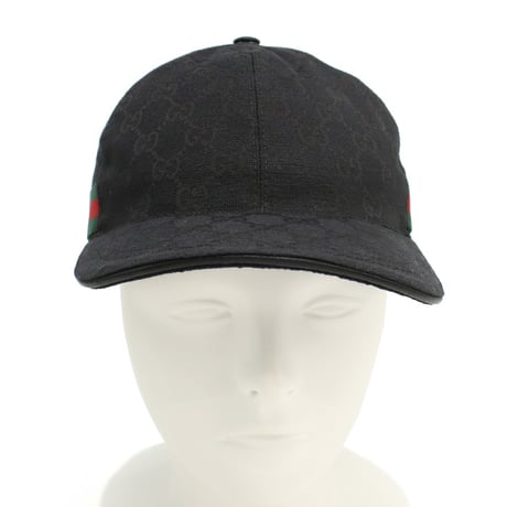 グッチ GUCCI ベースボールキャップ メンズ GGキャンバス200035　KQWBG　1060ブラック #M