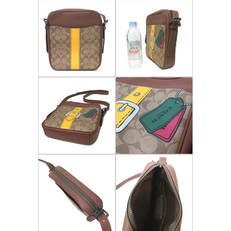 コーチ ショルダーバッグ COACH シグネチャー トロンプルイユ プリント 
