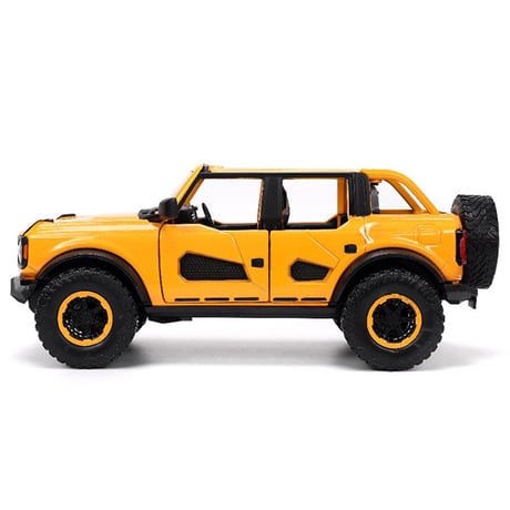 JADATOYS 1:24 JUST TRUCKS w/RACK & WHEELS 2021 FORD BRONCO ミニカー