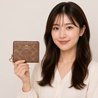 🎀コーチ COACH スナップ ウォレット・シグネチャー キャンバス CW789 IMXHE