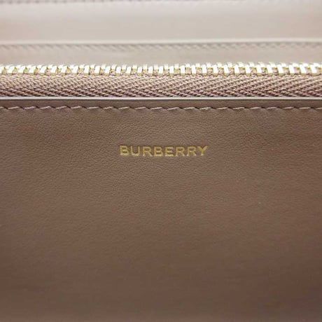 バーバリー 長財布 BURBERRY レザー コットン チェック柄 ジップアラウンド ウォレット 8084515 EARTH ブティック レディース