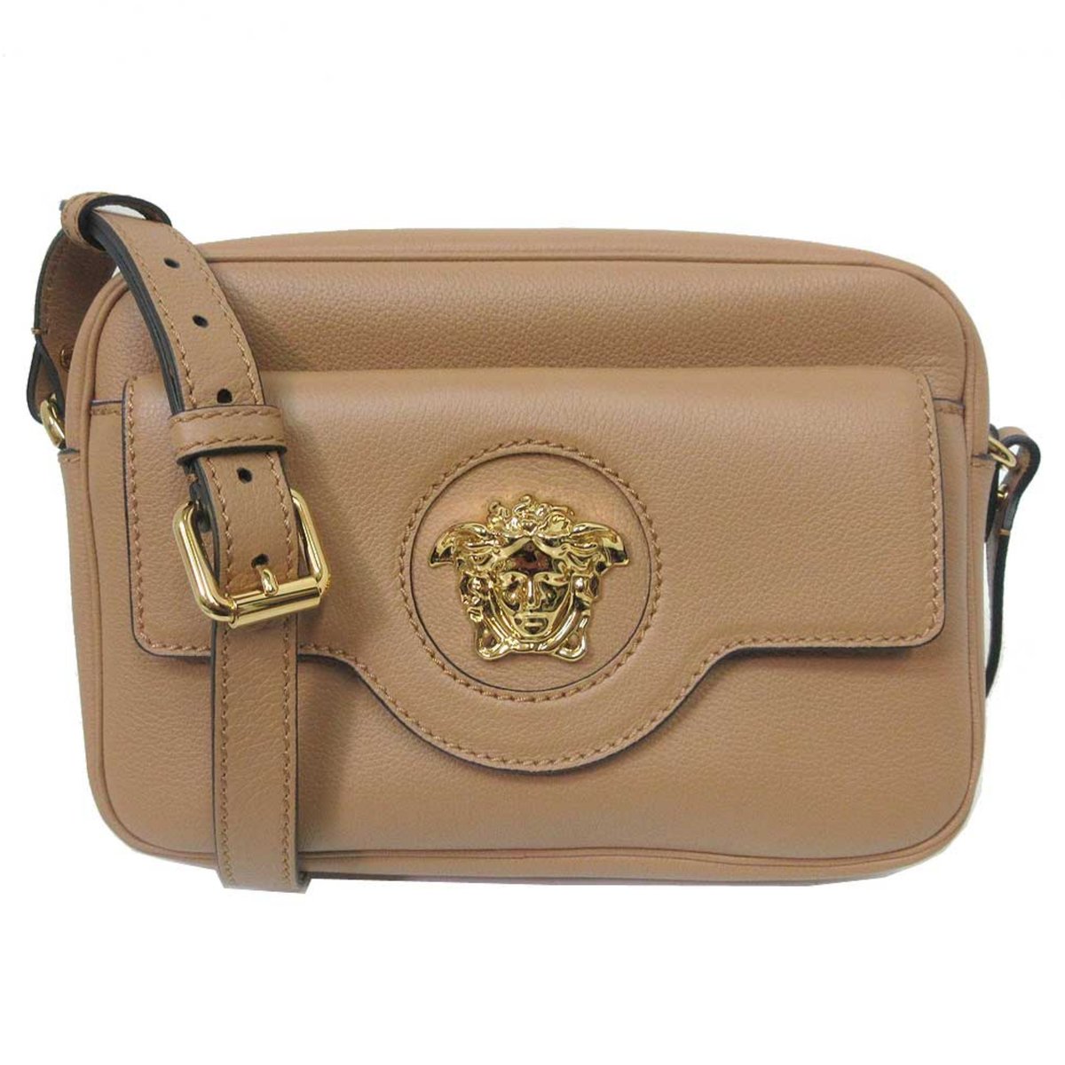 ヴェルサーチェ ショルダーバッグ VERSACE メドゥーサ モチーフ レザー 