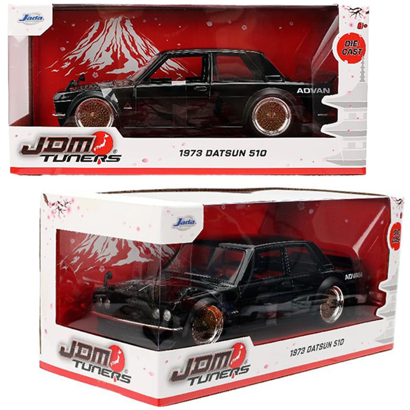 無料発送 JDM 1:24 JADATOYS TUNER ミ Advan 510 Datsun 1973 ミニカー