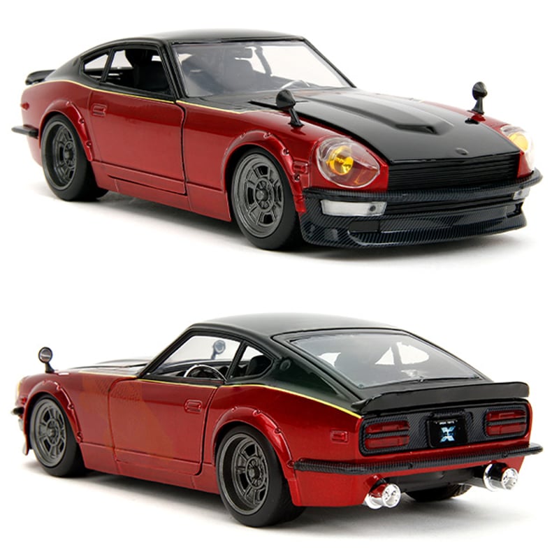 JADATOYS 1:24 ワイルドスピードダイキャストカー 1972 DATSUN 240Z