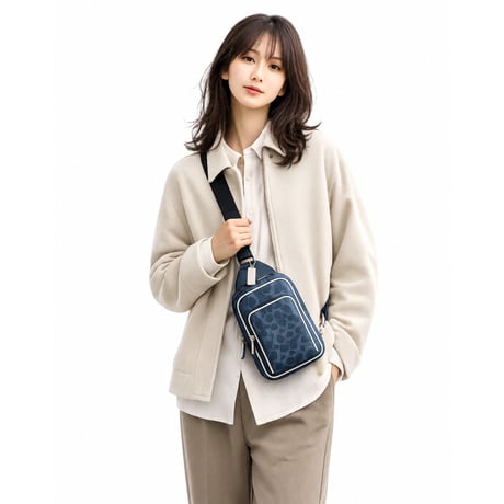 ✨コーチ COACH　レーサー スリング パック・シグネチャー キャンバス　CET96 SVN2E