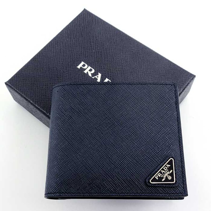 ✨プラダ 二つ折り財布(小銭入れ無し) PRADA PORTAF.G.ORIZZONTALE
