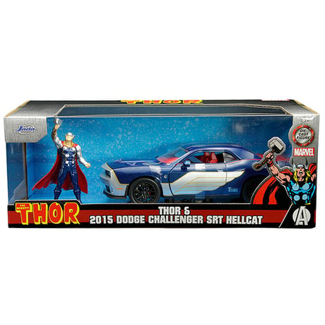 1:24 MARVEL THOR & 2015 DODGE CHALLENGER SRT HELLCAT 【マイティ ソー ミニカー】