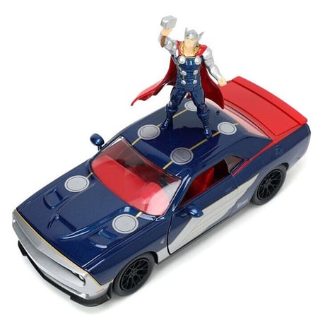 1:24 MARVEL THOR & 2015 DODGE CHALLENGER SRT HELLCAT 【マイティ ソー ミニカー】