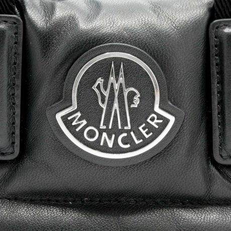 🎀モンクレール バッグ MONCLER 「MINI CARADOC」 レザー ダウン ミニトート 2WAY 斜めがけ 5L00010 M3708 999 アウトレット レディース