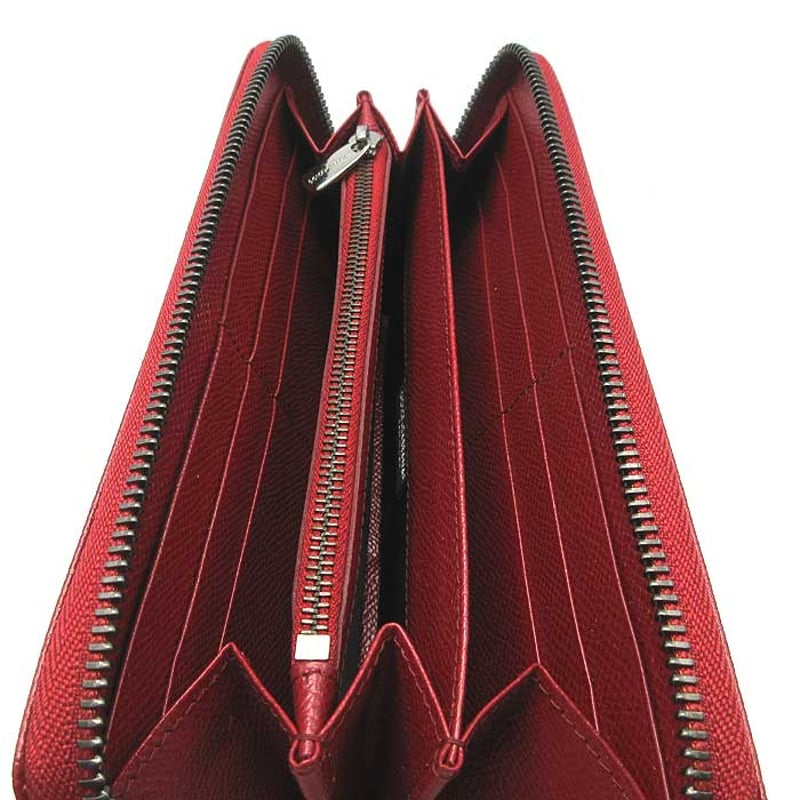 ドルチェ＆ガッバーナ 長財布 DOLCE&GABBANA 型押しレザー ジップ  