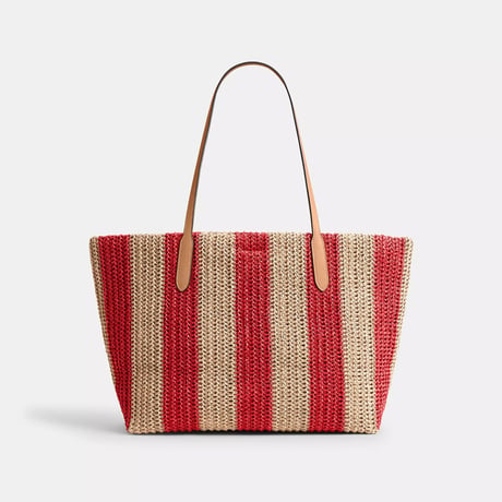 🎀コーチ COACH　シティ トート バッグ・ストライプ アンド チャーム　CER30 IMZ1Y