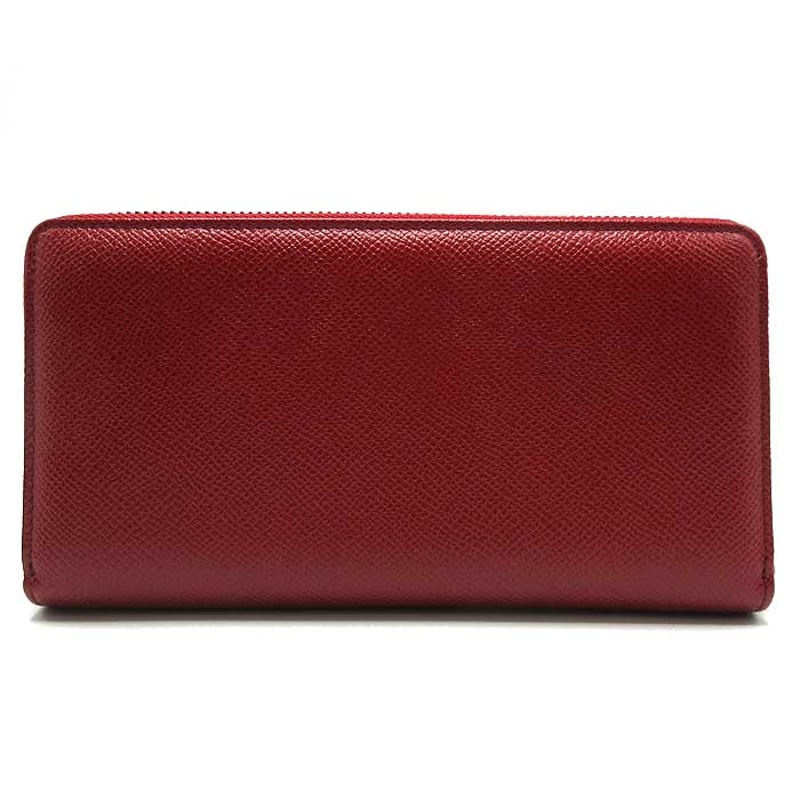 ドルチェ＆ガッバーナ 長財布 DOLCE&GABBANA 型押しレザー ジップ  