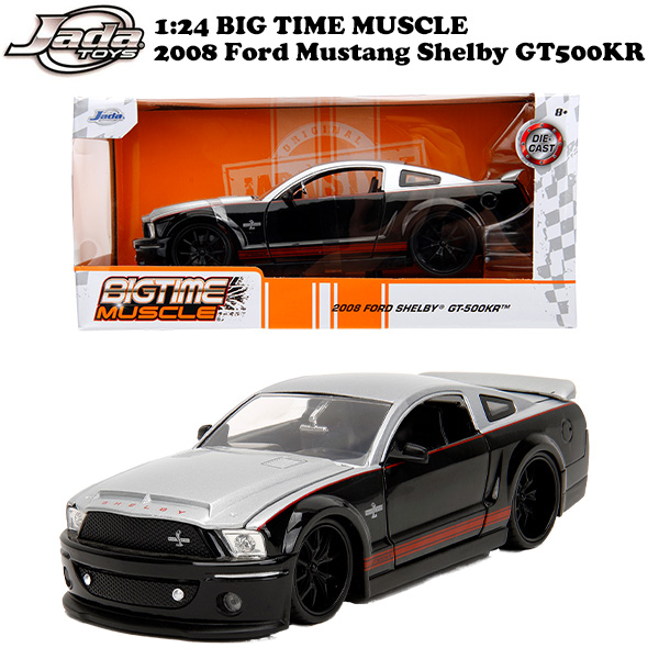 JADATOYS 1:24 BTM 2008 Ford Shelby GT-500KR ミニカ