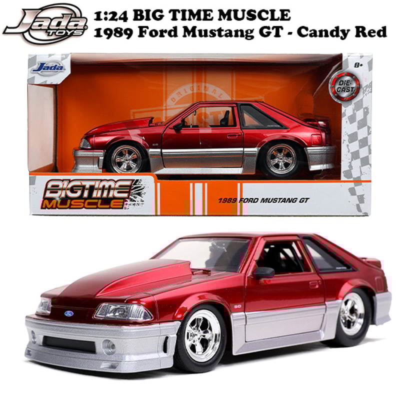 【2024】お歳暮・冬ギフト JADATOYS I | ミニカー GT Mustang Ford 1989 BTM 1:24 Jada Toys