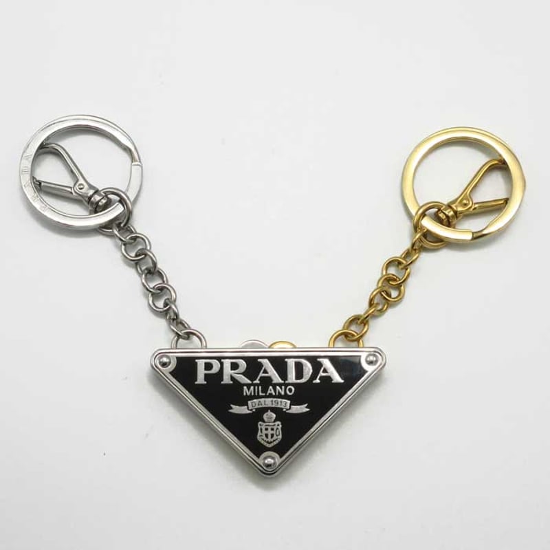 プラダ キーホルダー PRADA ダブル マグネット キーリング 2 個
