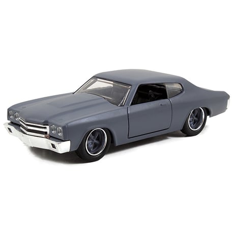 JADATOYS 1:32 ワイルドスピードダイキャストカー DOM'S CHEVY CHEVELLE SS Primer Gray