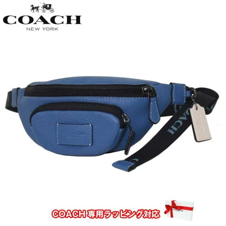 コーチ ショルダーバッグ COACH スプリント ベルトバッグ 24 レザー ボディバッグ CE649 QBSKB(ブルー系) アウトレット メンズ