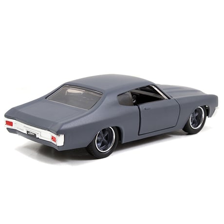 JADATOYS 1:32 ワイルドスピードダイキャストカー DOM'S CHEVY CHEVELLE SS Primer Gray