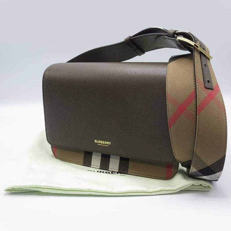 バーバリー ショルダーバッグ BURBERRY MACKFORD レザー 2WAY