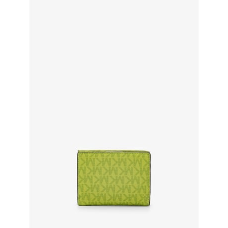 🎀MICHAEL KORS OUTLET JET SET TRAVEL コンパクト ウォレット ミディアム - MKシグネチャー 35S4STVE2V320 ライム