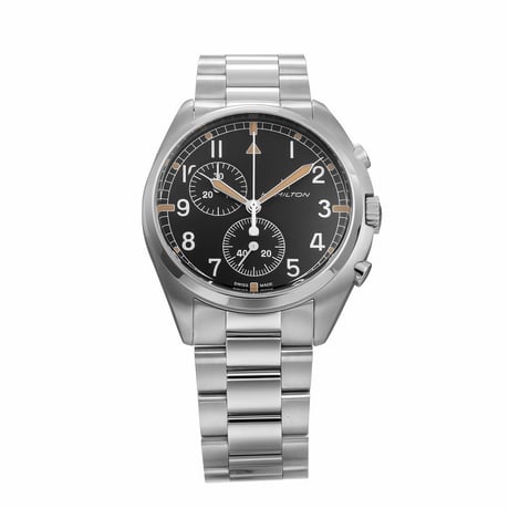 ハミルトン HAMILTON KHAKI AVIATION H76522131 腕時計 メンズ ブラック クオーツ アナログ