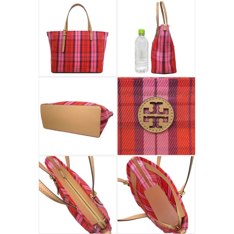 トリーバーチ トートバッグ TORY BURCH チェック柄 エマーソン  