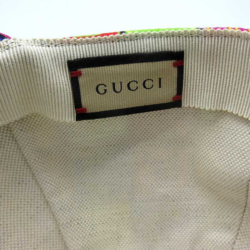 グッチ キャップ GUCCI キューブ バニー プリント インターロッキングG