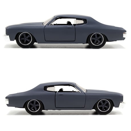 JADATOYS 1:32 ワイルドスピードダイキャストカー DOM'S CHEVY CHEVELLE SS Primer Gray
