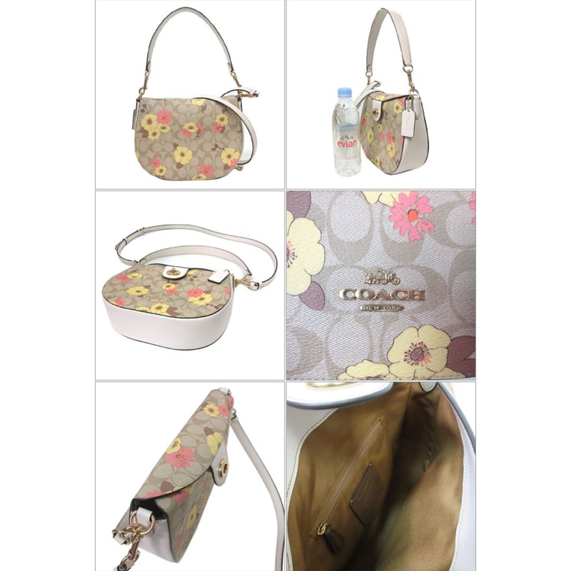 コーチ ショルダーバッグ COACH PVC シグネチャー フローラル プリント 
