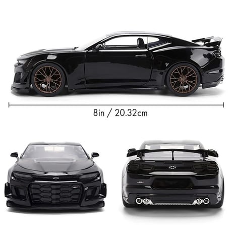 JADATOYS 1:24ワイルドスピードダイキャストカー Chevrolette Camaro ZL1 1LE