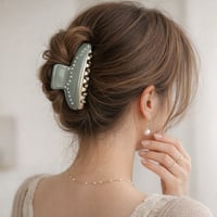 🎀アレクサンドルドゥパリ ALEXANDRE DE PARIS VENDOME ヘアクリップ ICCL-12832-03G5-GRISPAILLETE レディース