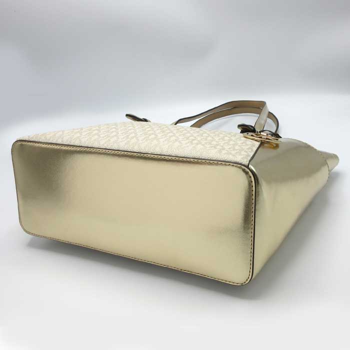 マイケルコース トートバッグ シャーロット MKシグネチャー メタリック  