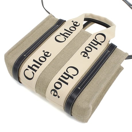 クロエ CHLOE トートバッグ　ブランドCHC22AS397I26　91JWHITE-BLUE 1 ベージュ系 ネイビー系