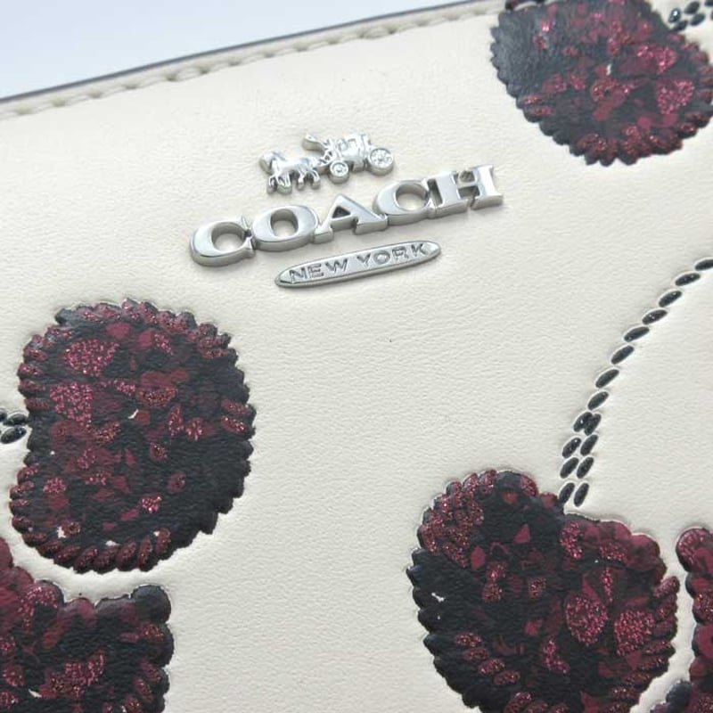 🎀コーチ 財布 二つ折り財布 COACH チェリー プリント スナップ