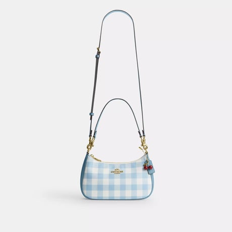 🎀コーチ COACH　テリ ショルダー バッグ・ギンガム プリント アンド チャーム　CES65 IMN48
