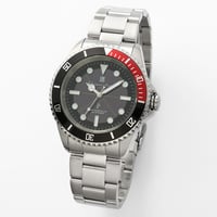 ✨SalvatoreMarra 腕時計 サルバトーレマーラ SM22110-SSBKRD 10気圧防水 ソーラー充電 メタルベルト