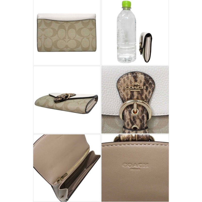 コーチ 財布 二つ折り財布 COACH カラーブロック シグネチャー 