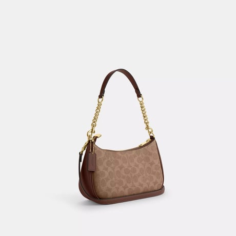🎀COACH　テリ ショルダー バッグ・シグネチャー キャンバス　CV933 IMXHE
