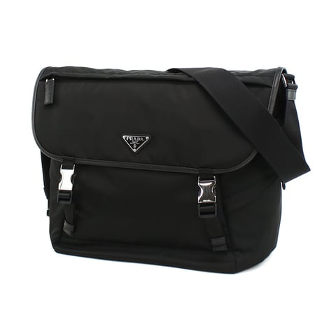 PRADA プラダ 斜め掛け ショルダーバッグ 2VD052 2DMG V KOH F0002 メンズ ブラック