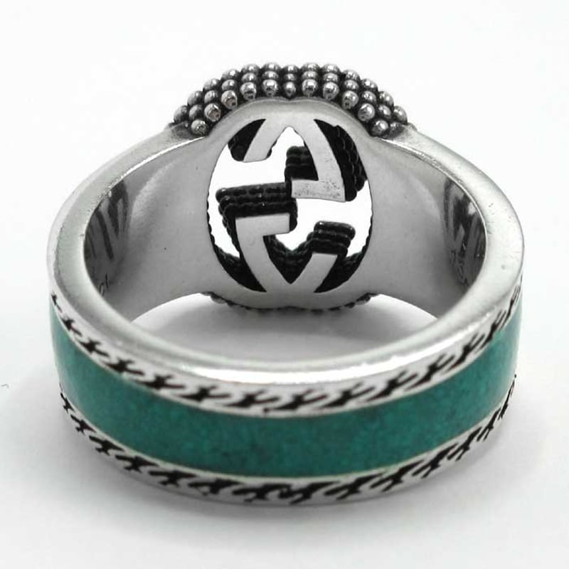 グッチ 指輪 GUCCI シルバー Ag 925 インターロッキングG GG ロゴ