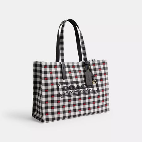 🎀コーチ COACH　トート バッグ・ギンガム プリント　CES71 IMA47