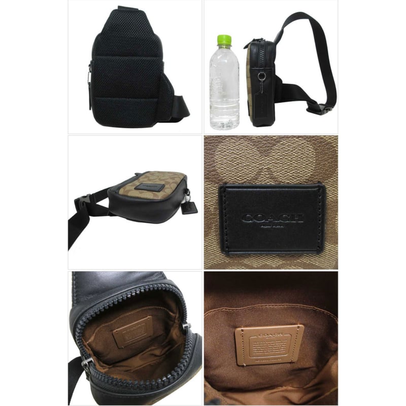 コーチ バッグ COACH エッジ L パック・シグネチャー PVC キャンバス 